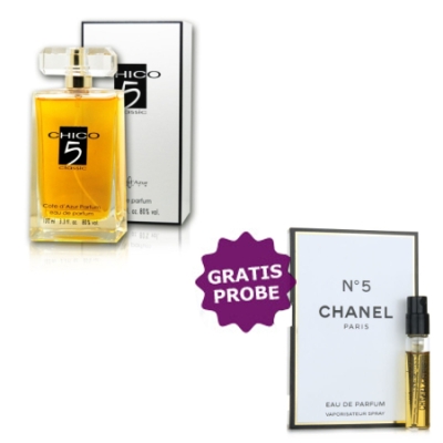 Cote Azur Chico 5 EDP - Eau de Parfum 100 ml, Probe Chanel No. 5