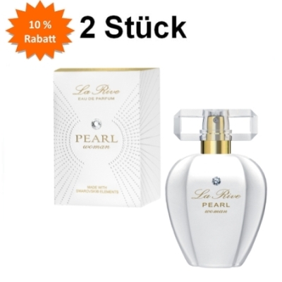 La Rive Pearl - Eau de Parfum fur Damen 75 ml, 2 Stuck