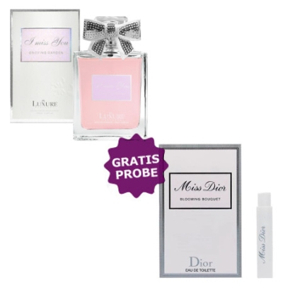 Luxure I Miss You Groving Garden - Eau de Parfum 100 ml, Probe Dior Cherie Blooming Bouquet