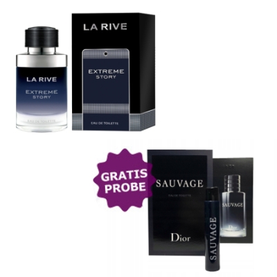 La Rive Extreme Story - Eau de Toilette 75 ml, Probe Dior Sauvage