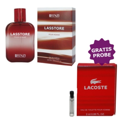 JFenzi Lasstore Pour Homme - Eau de Parfum 100 ml, Probe Lacoste Style in Play