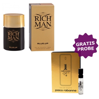 Blue Up Rich Man - Eau de Toilette 100 ml, Probe Paco Rabanne 1 Million