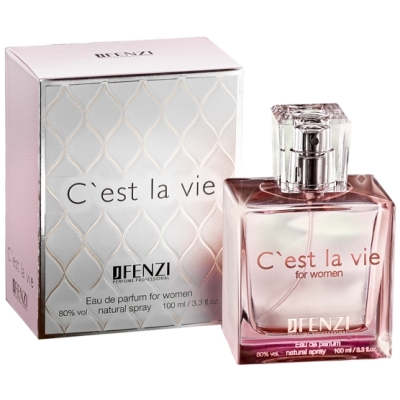 JFenzi Cest La Vie, Aktions-Set fur Damen, Eau de Parfum 100 ml, roll-on 10 ml