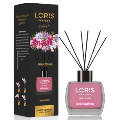 Loris Flower Garden - Raumduft, Aroma Diffusor mit Stabchen 120 ml