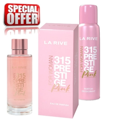 La Rive 315 Prestige Pink - Aktions-Set, Eau de Parfum 100 ml, Deodorant 150 ml