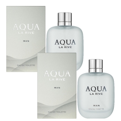 La Rive Aqua Man - Eau de Toilette fur Herren 90 ml, 2 Stuck