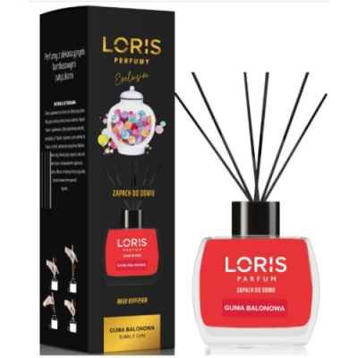 Loris Kaugummi - Raumduft, Aroma Diffusor mit Stabchen 120 ml