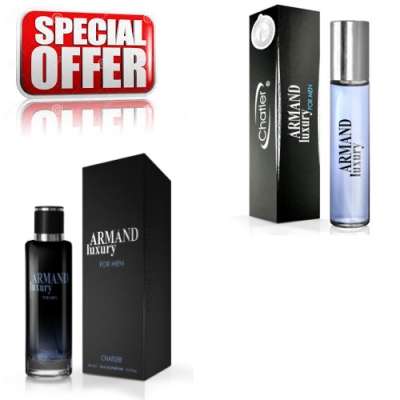 Chatler Luxury Black Men - Aktions-Set, Eau de Parfum 100 ml, Eau de Parfum 30 ml